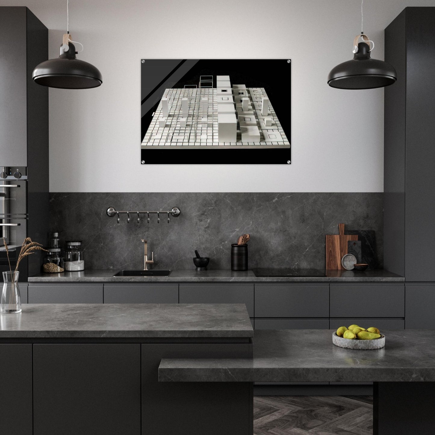 Serial Project #1 ABCD - Sol LeWitt Acrylic Print - 70x100 cm / 28x40″ inches