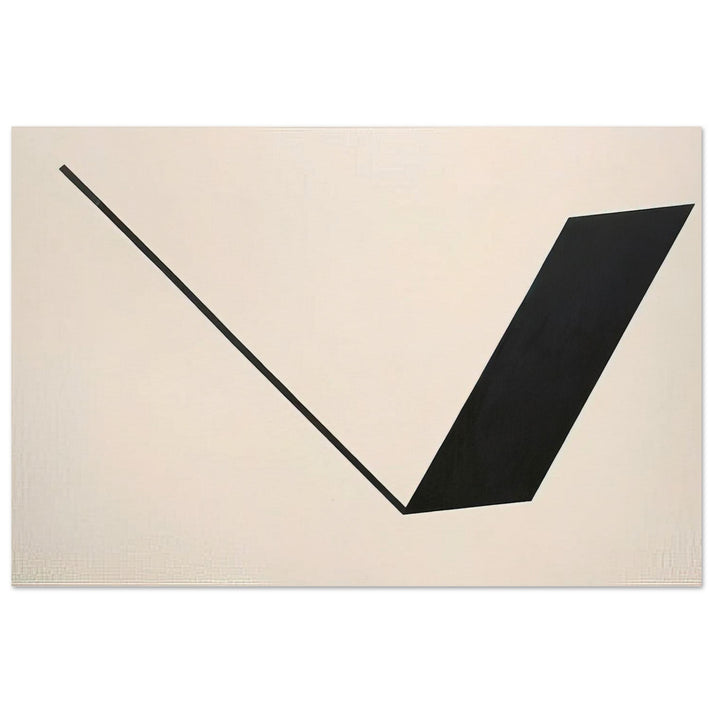 Big Space - Black Line - 1990 - Leon Polk Smith Art Prints - 100x150 cm / 40x60″ inches | Leon Polk Smith Poster | Leon Polk Smith Prints