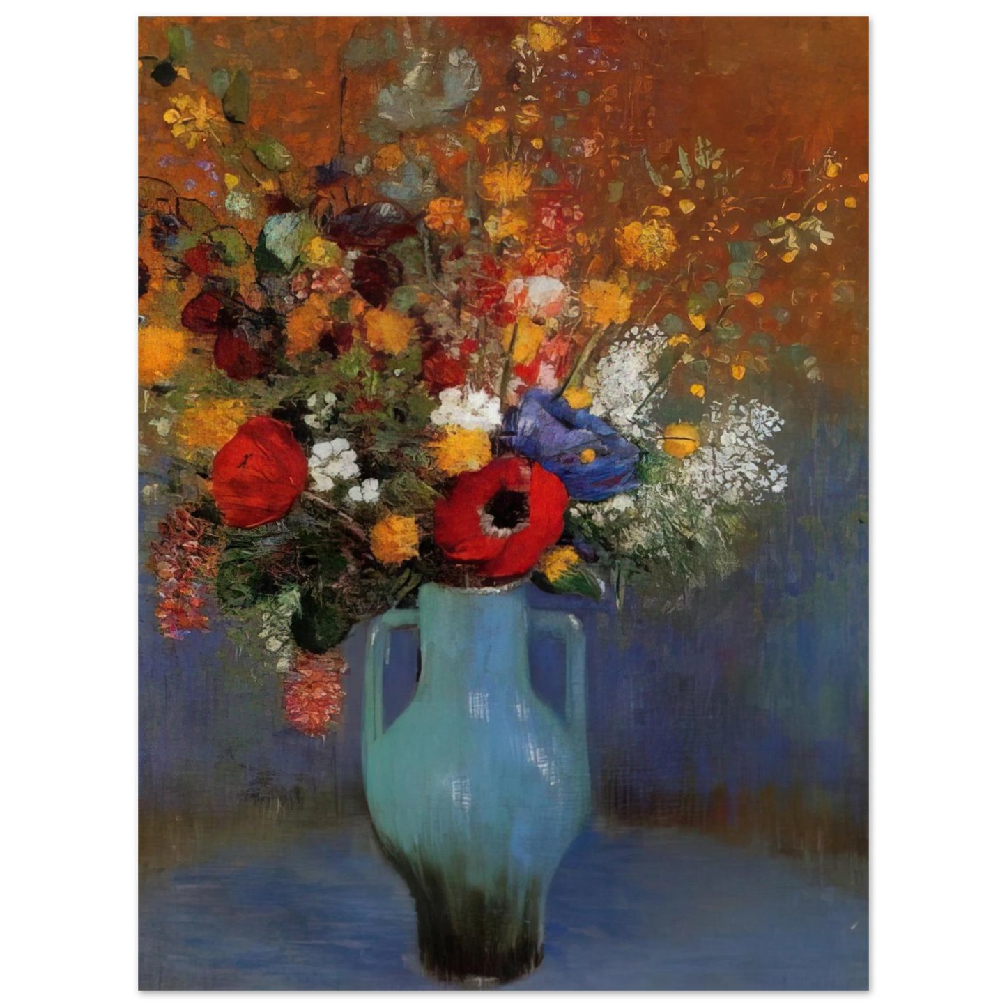 Odilon Redon - BOUQUET OF WILD FLOWERS 1 75x100 cm / 30x40inches Fine Art Poster