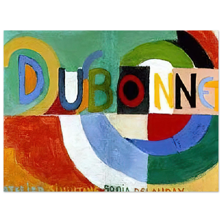 Sonia Delaunay - DUBONNET 75x100 cm / 30x40inches Fine Art Poster