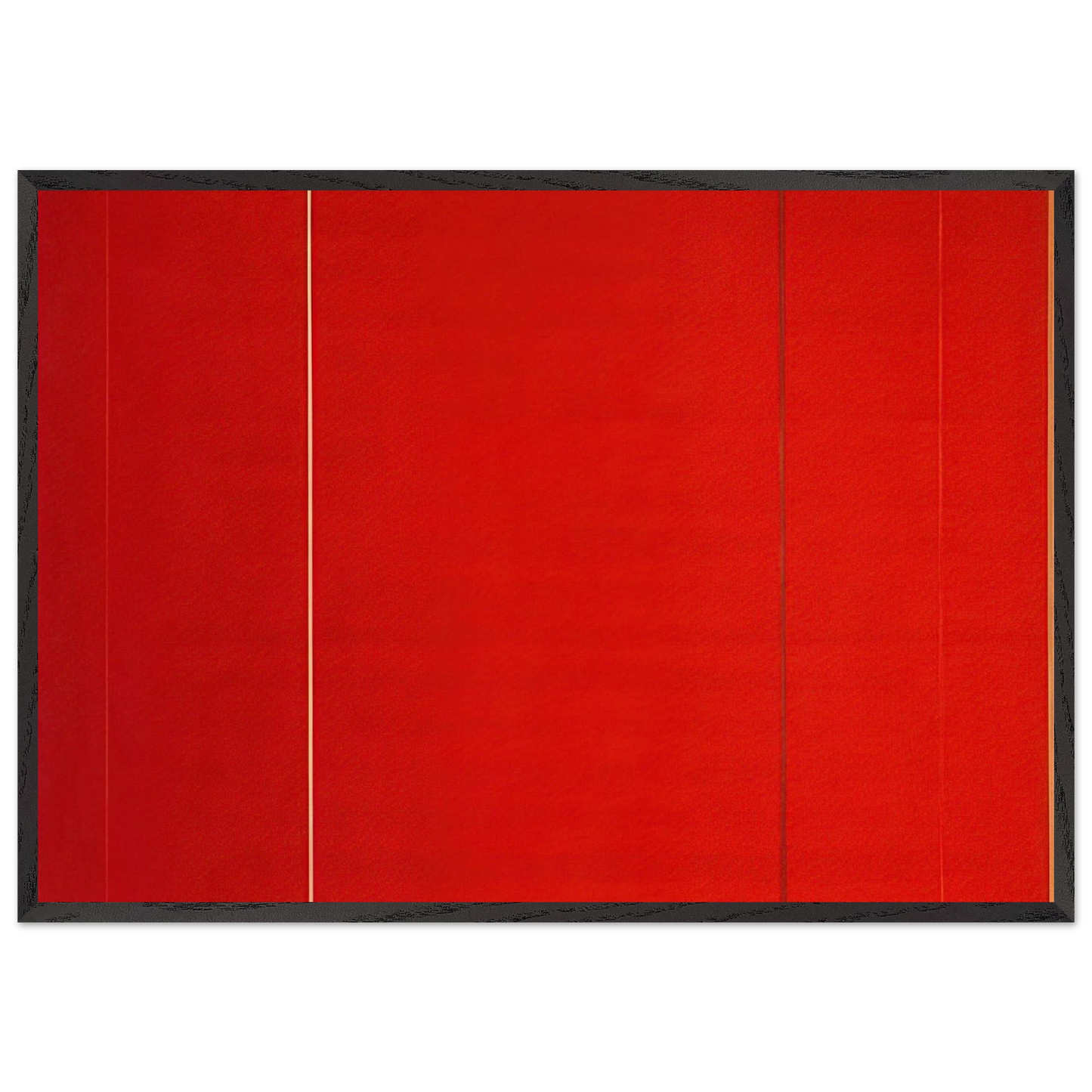 Vir Heroicus Sublimis - Barnett Newman 70x100 cm / 28x40 inches Framed Art Print – Black Wooden Frame