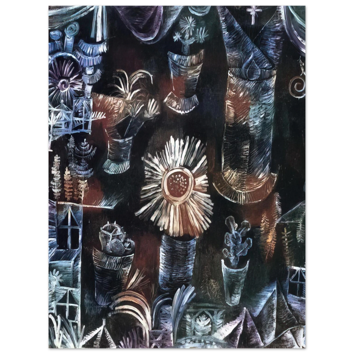 Paul Klee - STILL LIFE WITH THISTLE BLOOM 1919 75x100 cm / 30x40inches Fine Art Poster
