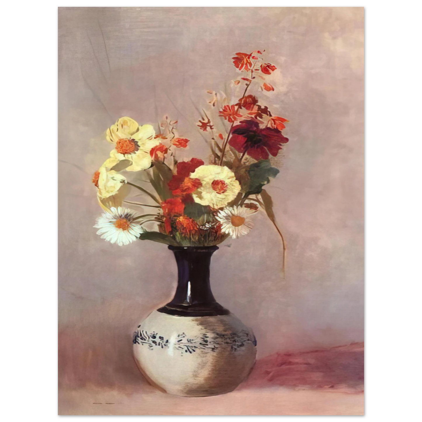 Odilon Redon - VASE OF FLOWERS 9 75x100 cm / 30x40inches Fine Art Poster