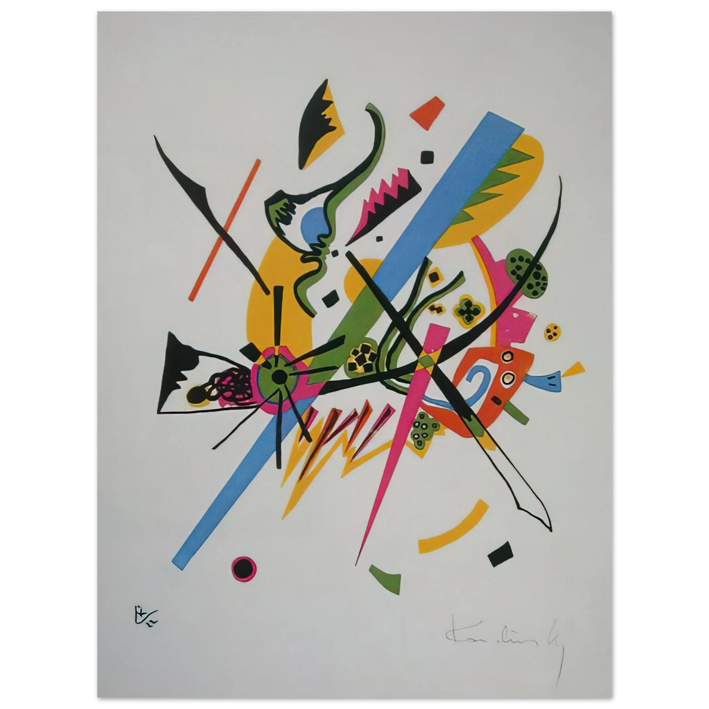 Wassily Kandinsky - SMALL WORLDS 1922 75x100 cm / 30x40inches Fine Art Poster