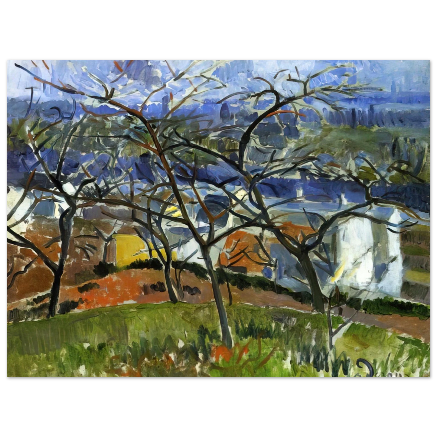 Andre Derain - LANDSCAPE NEAR CHATOU 1904 75x100 cm / 30x40inches Fine Art Poster
