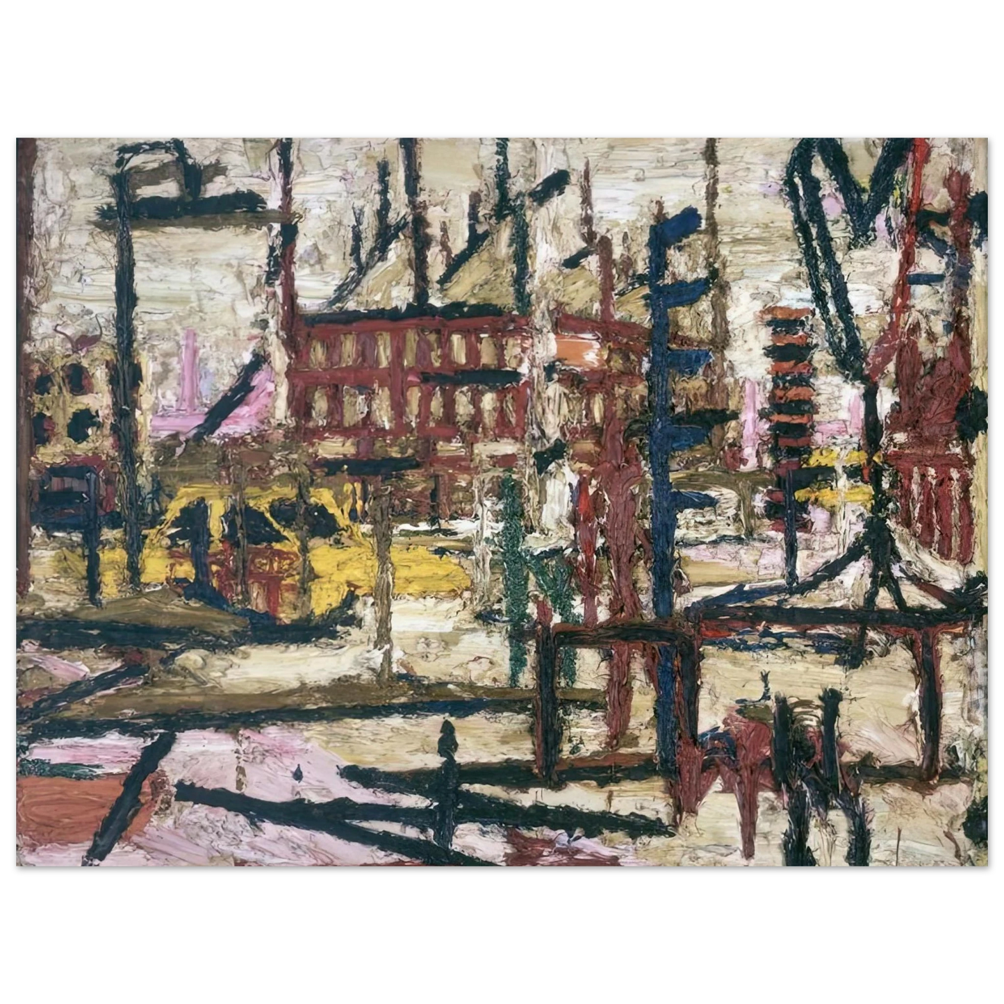 Frank Auerbach - MORNINGTON CRESCENT 75x100 cm / 30x40inches Fine Art Poster