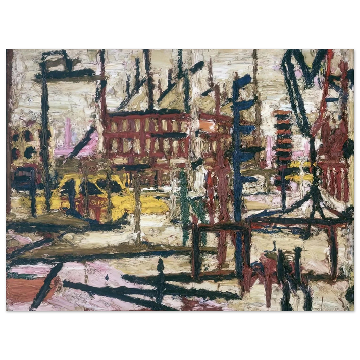 Frank Auerbach - MORNINGTON CRESCENT 75x100 cm / 30x40inches Fine Art Poster