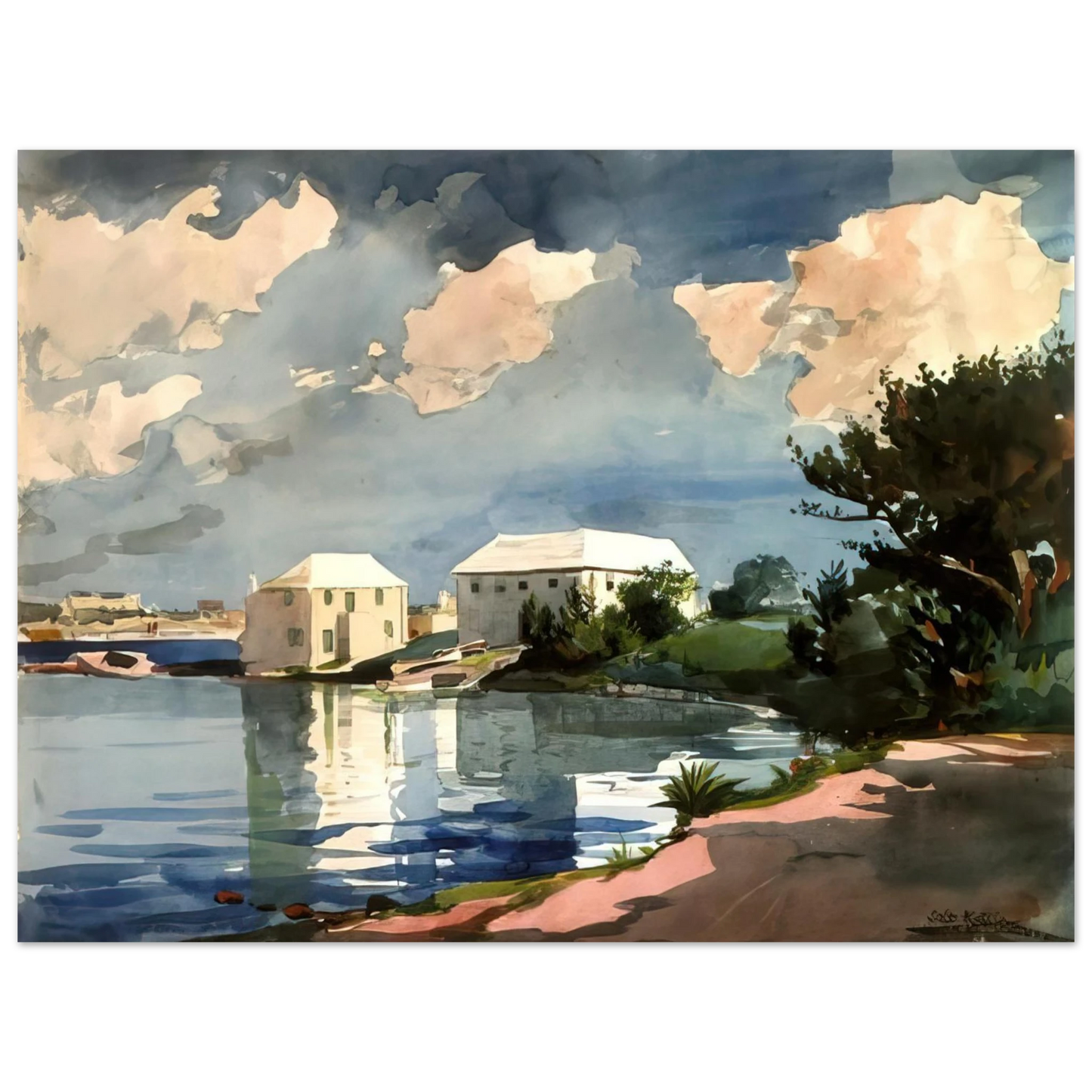 Winslow Homer - SALT KETTLE BERMUDA 75x100 cm / 30x40inches Fine Art Poster