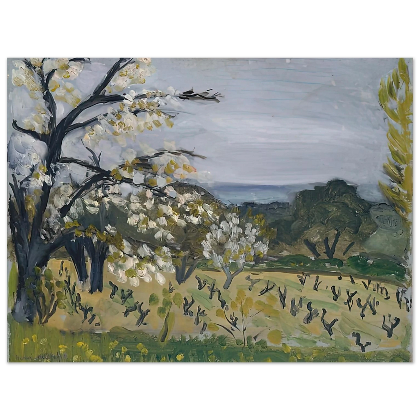 Henri Matisse - LANDSCAPE NICE 1919 75x100 cm / 30x40inches Fine Art Poster