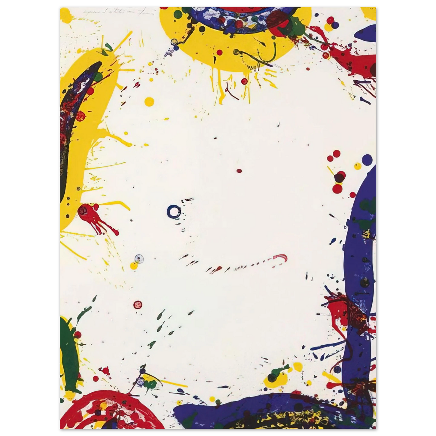 Sam Francis - Upper Yellow II Lembark L73 75x100 cm / 30x40inches Fine Art Poster