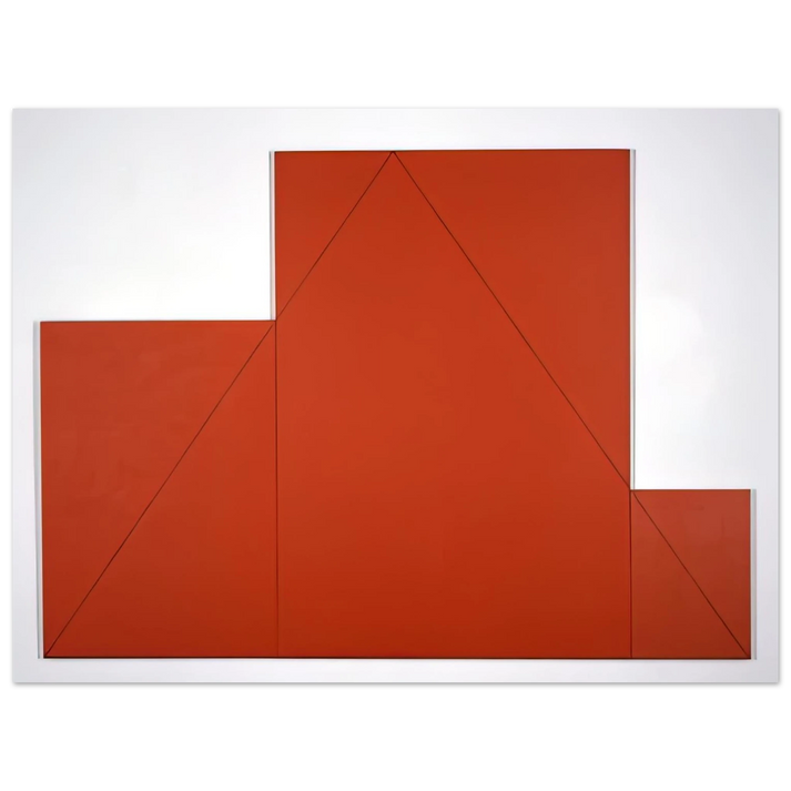 Robert Mangold - A TRIANGLE WITHIN THREE RECTANGLES 1977 75x100 cm / 30x40inches Fine Art Poster