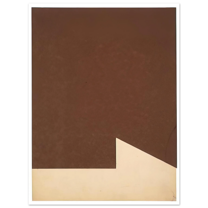 Ellsworth Kelly - Brown and White 75x100 cm / 30x40inches Fine Art Poster