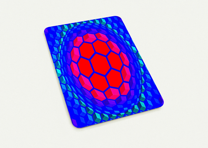 Cheyt Pyr - 1971 By Victor Vasarely Pack of 10 Post Cards | Victor Vasarely Post Cards | A6 (10.5 x 14.8 cm) - 4.1 x 5.8 inches