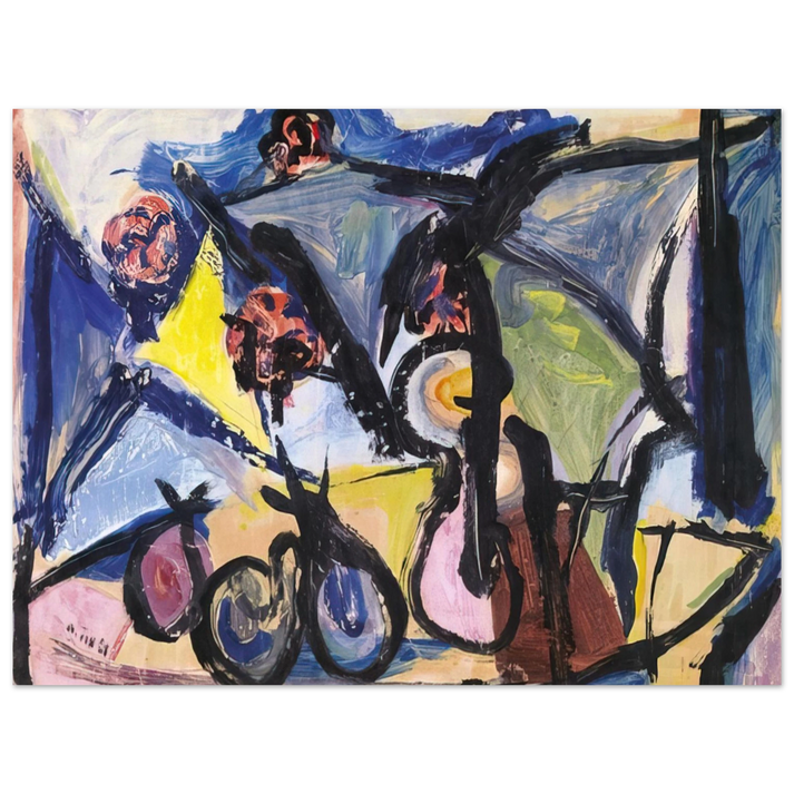Walasse Ting - Abstract Still Life - 1950 75x100 cm / 30x40inches Fine Art Poster