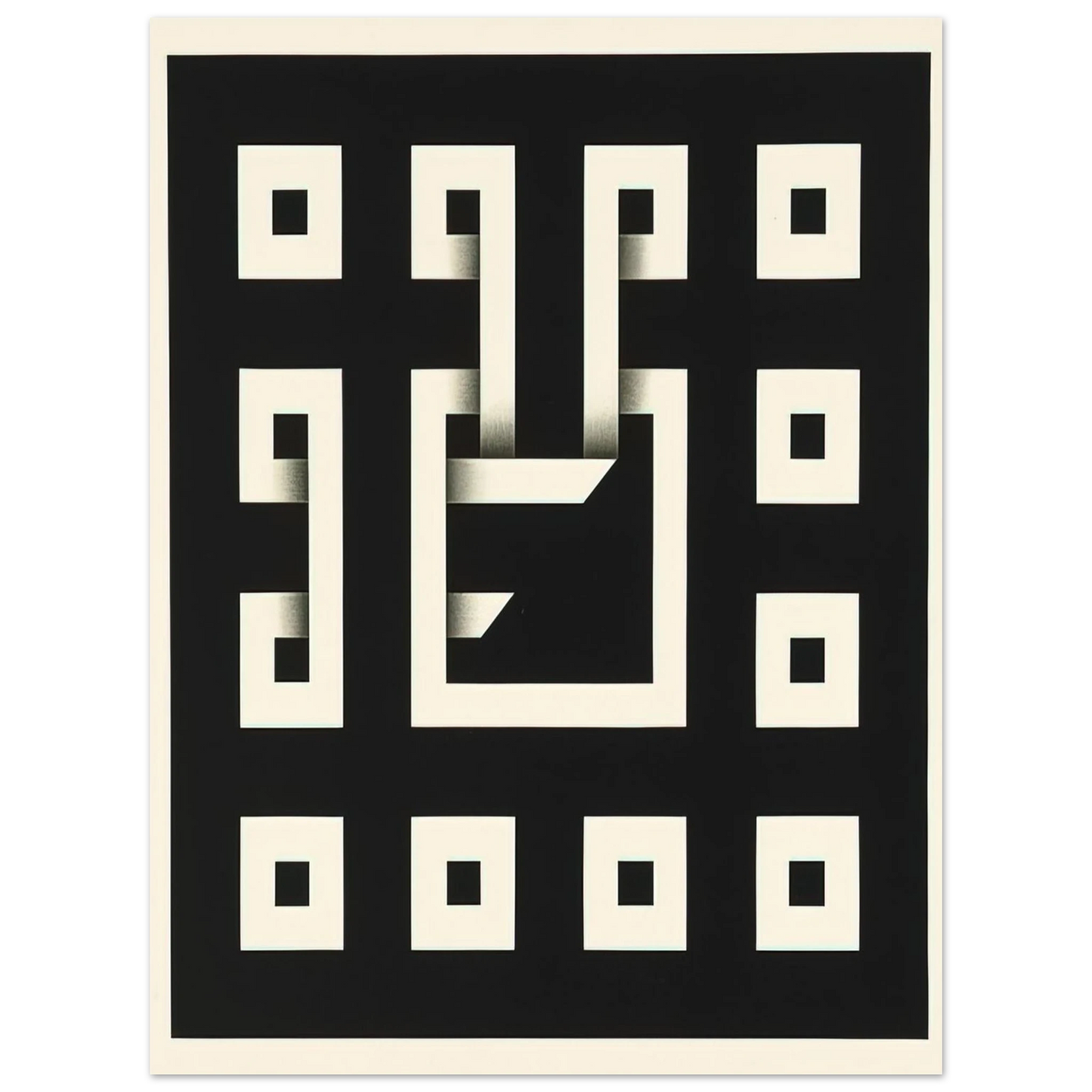 Omar Rayo - Clandestine Game XI - 1968 75x100 cm / 30x40inches Fine Art Poster