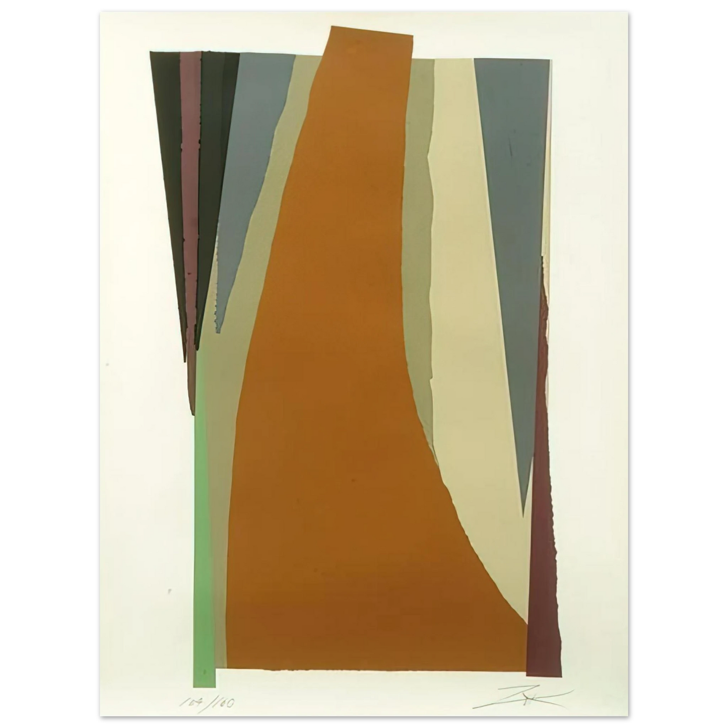 Larry Zox - Untitled - Lyrical Abstraction 75x100 cm / 30x40inches Fine Art Poster
