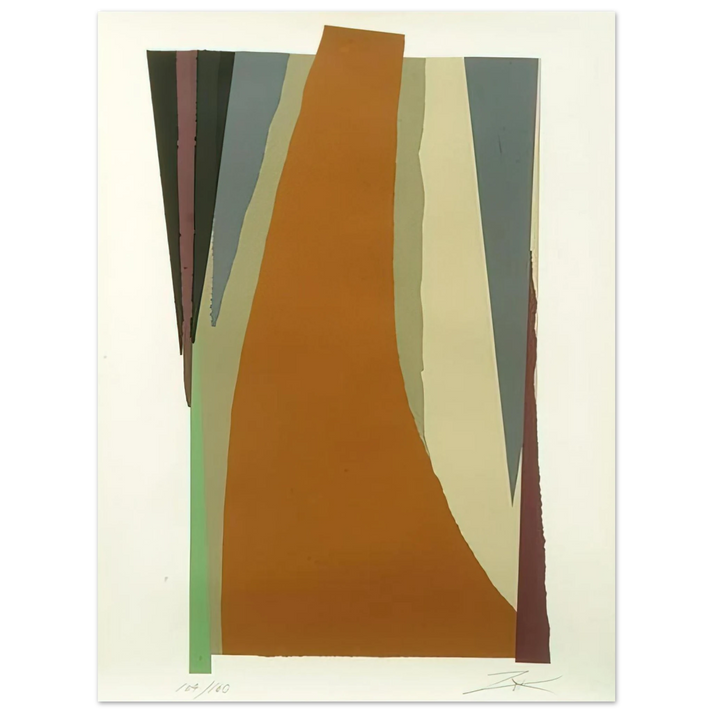 Larry Zox - Untitled - Lyrical Abstraction 75x100 cm / 30x40inches Fine Art Poster
