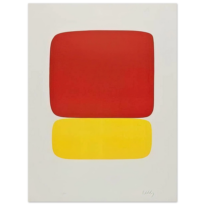 Ellsworth Kelly - Red over Yellow 75x100 cm / 30x40inches Fine Art Poster