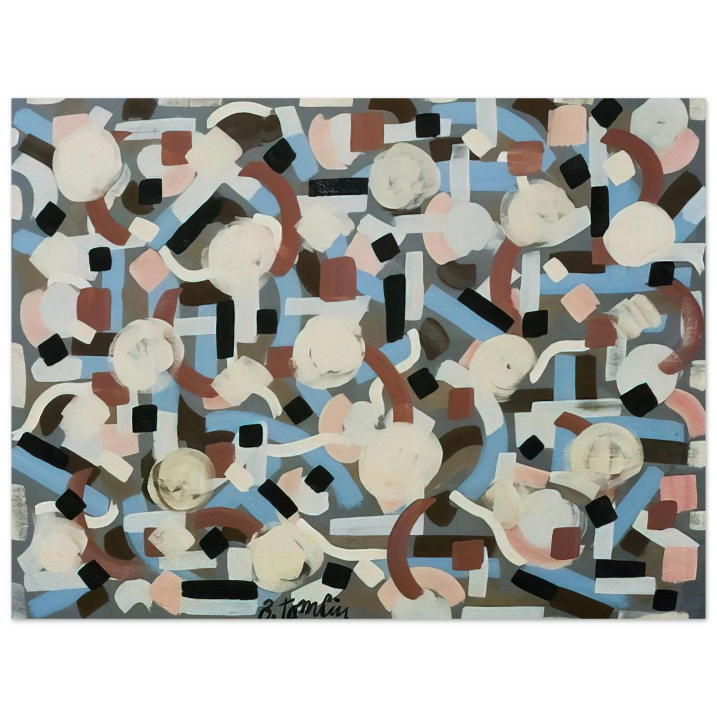 Bradley Walker Tomlin - Untitled - 1952 75x100 cm / 30x40inches Fine Art Poster