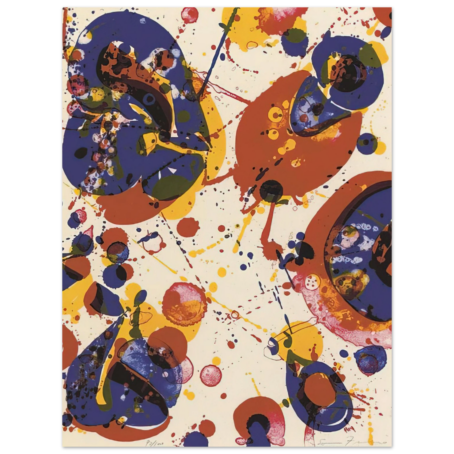Sam Francis - Untitled from Pasadena Box Lembark L58 75x100 cm / 30x40inches Fine Art Poster