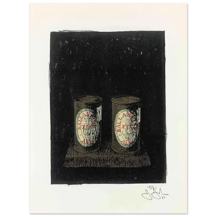 Jasper Johns - ALE CANS 1964 1 75x100 cm / 30x40inches Fine Art Poster