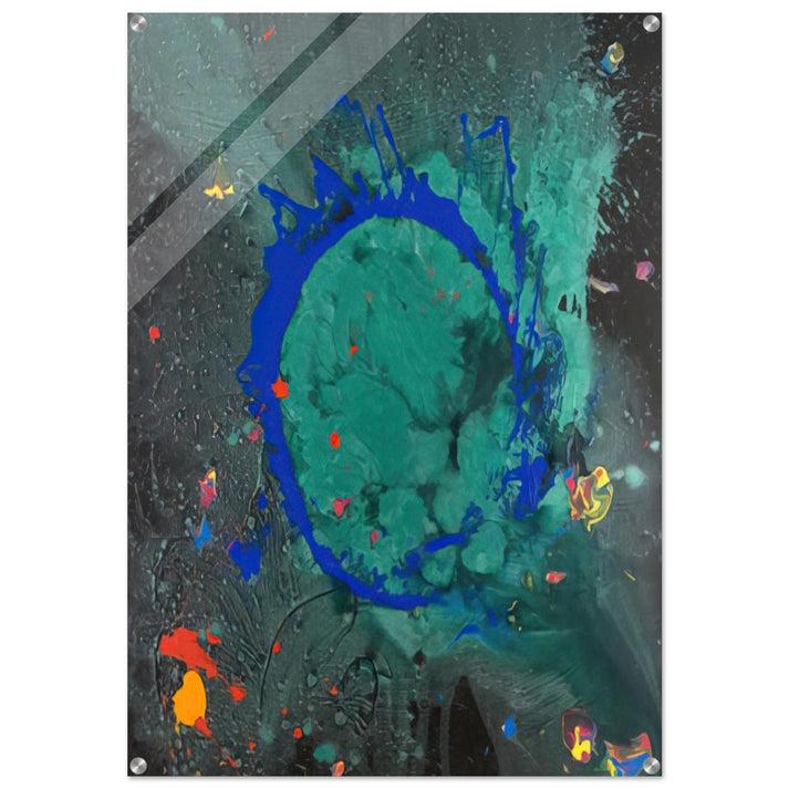 Jade Buddha 23.07.08 - 2008 - John Hoyland Acrylic Print - 70x100 cm / 28x40″ inches | John Hoyland Wall Art | John Hoyland Prints