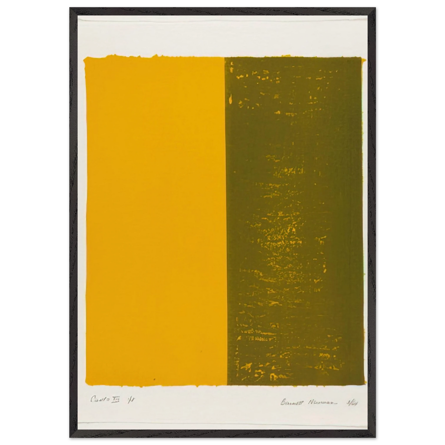 Canto XIII - Barnett Newman 70x100 cm / 28x40 inches Framed Art Print – Black Wooden Frame