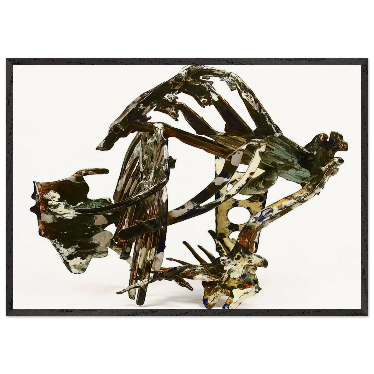 Wax Works IX - 1987 - Nancy Graves 70x100 cm / 28x40 inches Framed Art Print – Black Wooden Frame