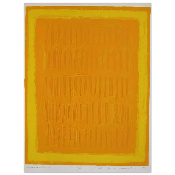 Adja Yunkers - Requiem for a Virgin King - 1974 75x100 cm / 30x40inches Fine Art Poster
