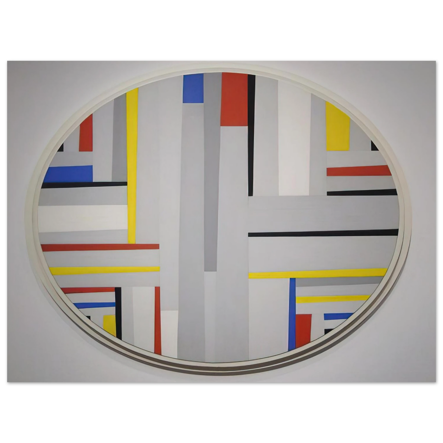 Fritz Glarner - Relational Painting, Tondo - Neoplasticism 75x100 cm / 30x40inches Fine Art Poster