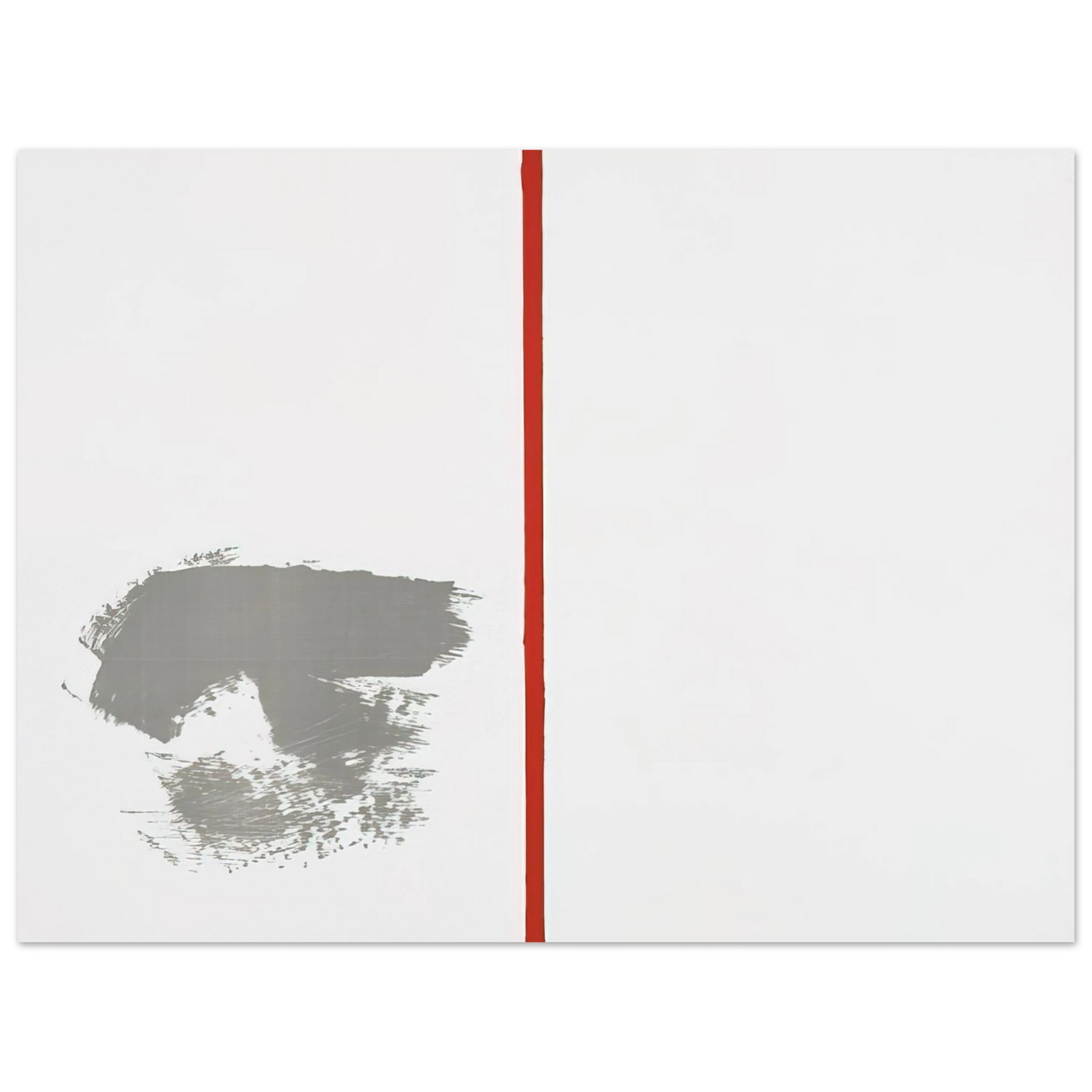 Blinky Palermo - Ohne Titel mit rotem Strich - 1970 75x100 cm / 30x40inches Fine Art Poster