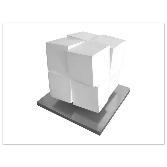 Jeremy Moon - Split Cube - 1962 75x100 cm / 30x40inches Fine Art Poster