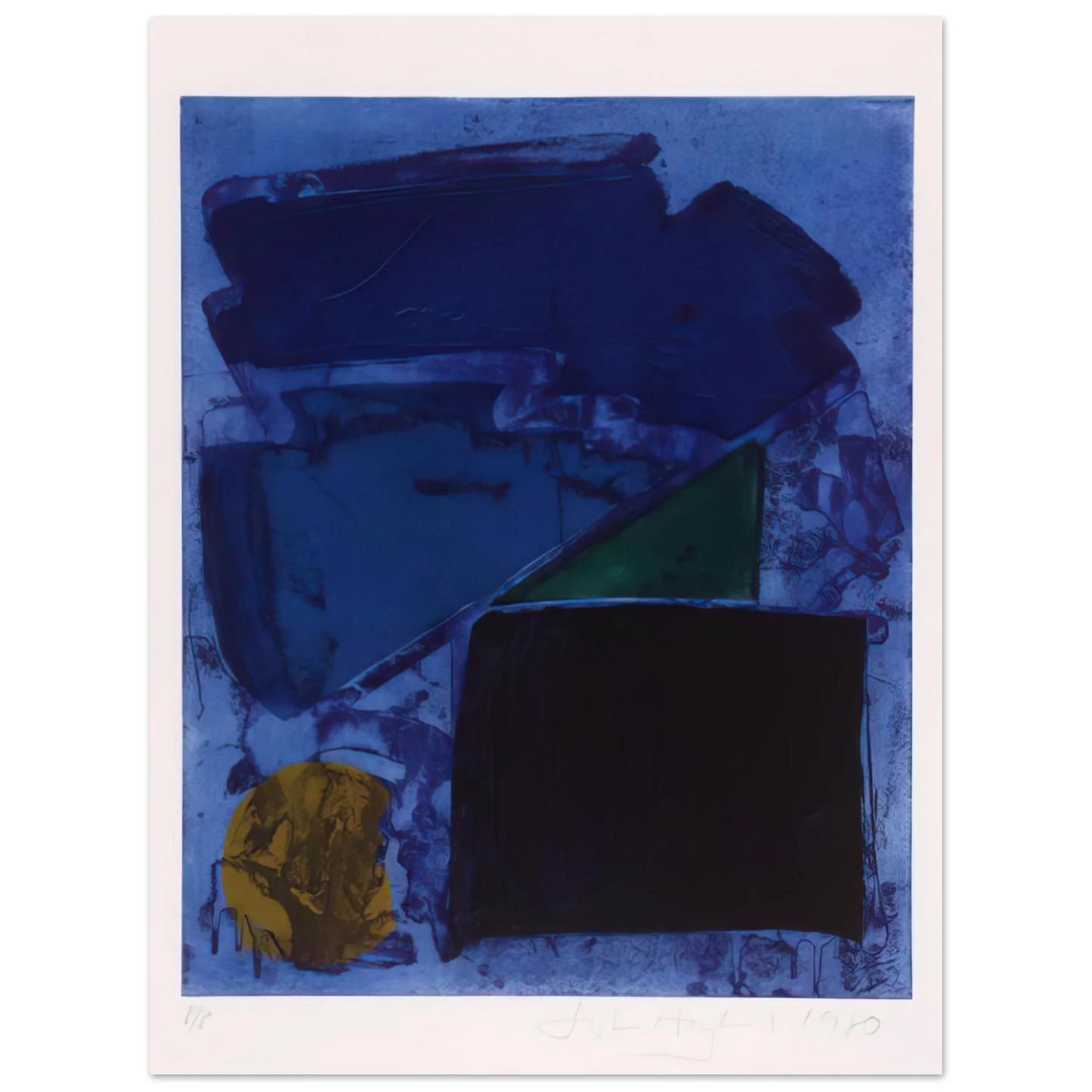 John Hoyland - Memphis - 1980 75x100 cm / 30x40inches Fine Art Poster