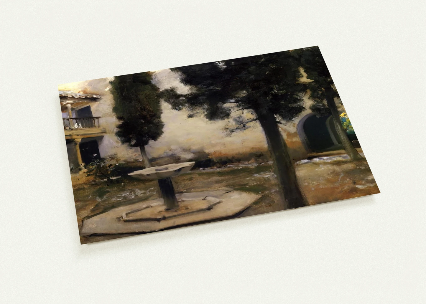 Alhambra, Patio de la Reja By John Singer Sargent Pack of 10 Post Cards | John Singer Sargent Post Cards | A6 (10.5 x 14.8 cm) - 4.1 x 5.8 inches