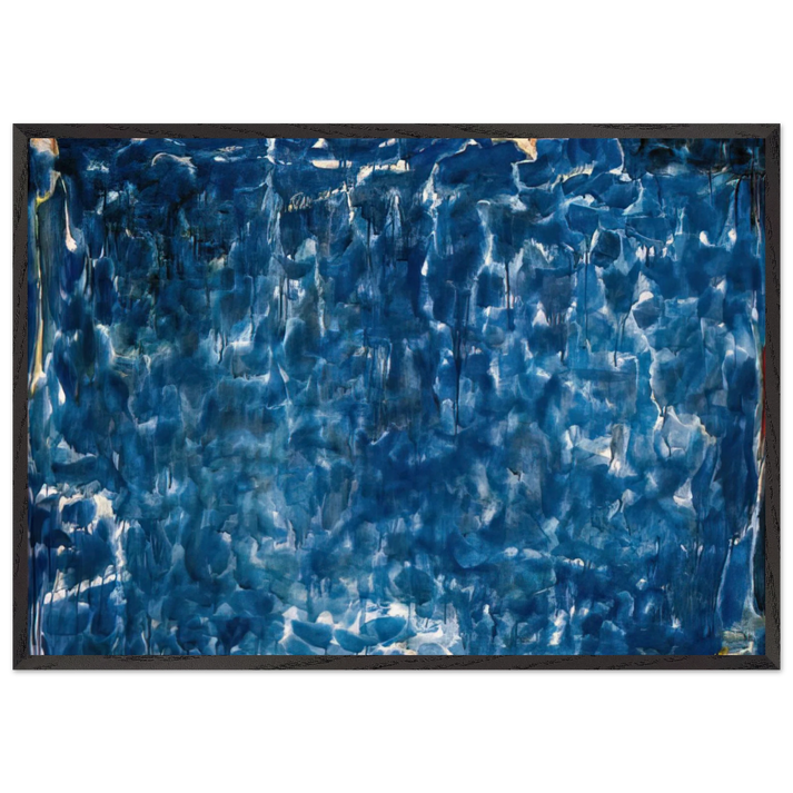 Untitled SFP53-31 - Sam Francis 70x100 cm / 28x40 inches Framed Art Print – Black Wooden Frame