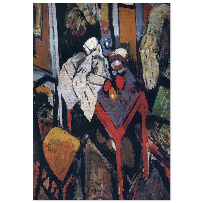 STILL LIFE ON THE RED TABLE 1904 - Andre Derain Brushed Aluminum Print - 70x100 cm / 28x40 inches | Andre Derain Aluminum Print | Andre Derain Prints