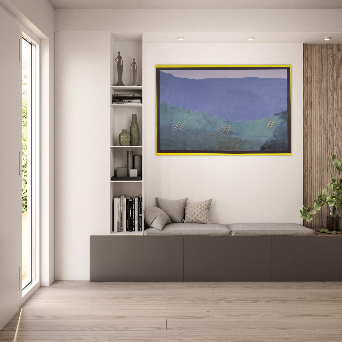 Cheat River - 1968 - Ronnie Landfield Art Prints - 100x150 cm / 40x60″ inches | Ronnie Landfield Poster | Ronnie Landfield Prints