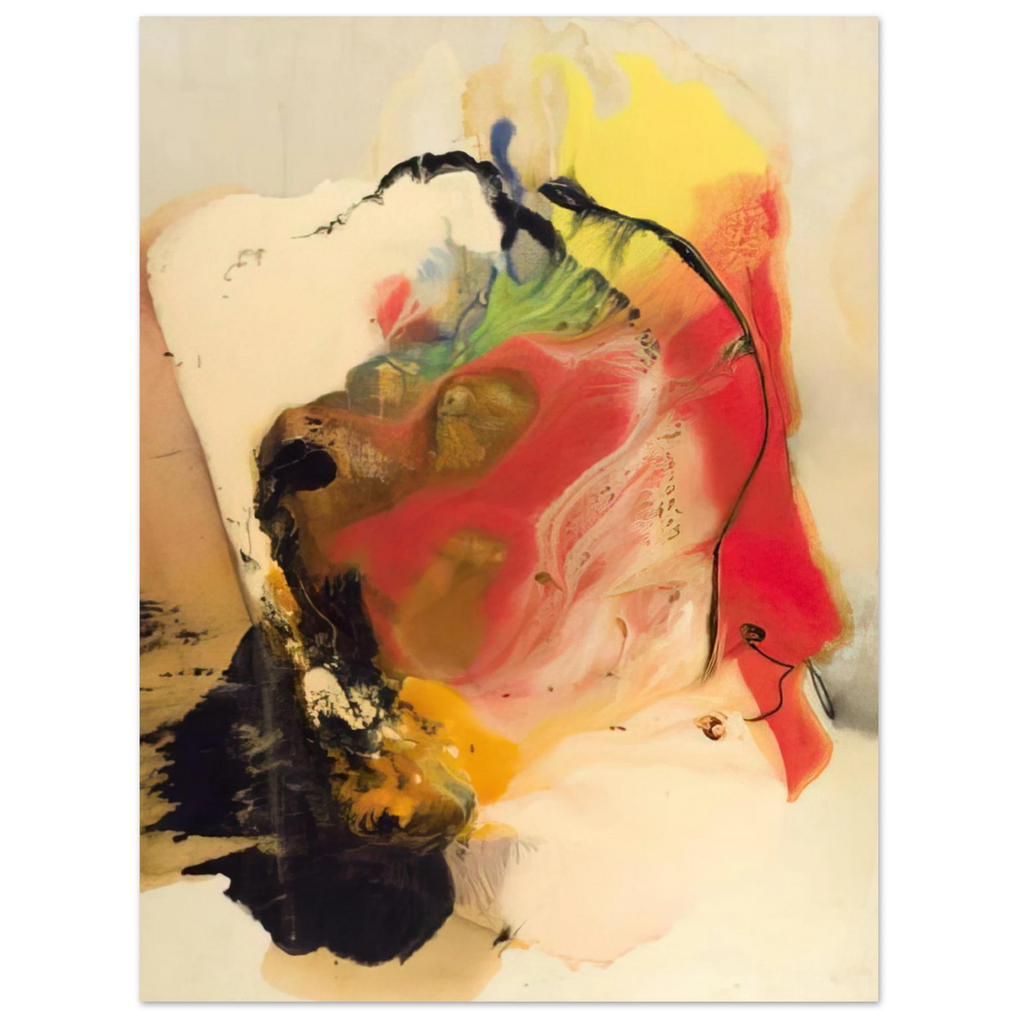 Paul Jenkins - Pompey s Head 75x100 cm / 30x40inches Fine Art Poster