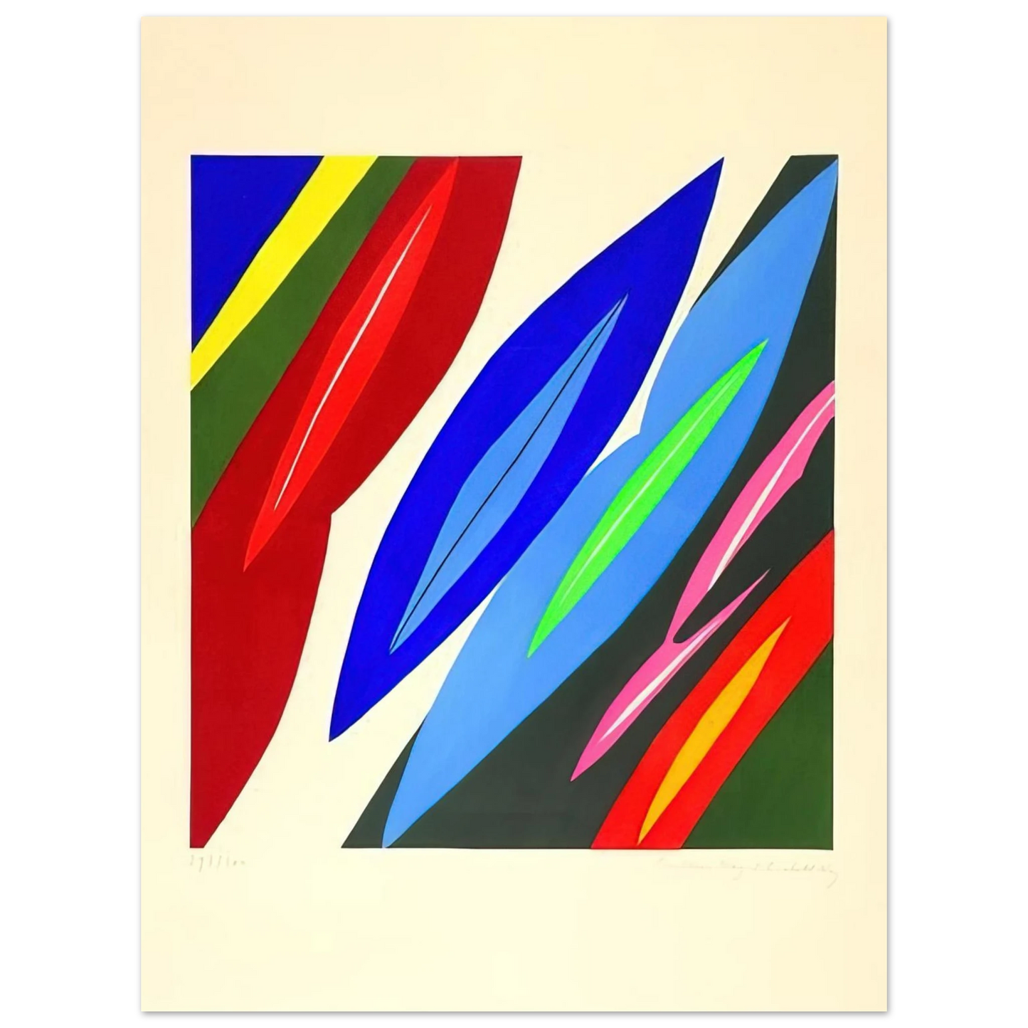 Ernst Wilhelm Nay - Farblitho 1968 - 2 NOR - 1968 75x100 cm / 30x40inches Fine Art Poster