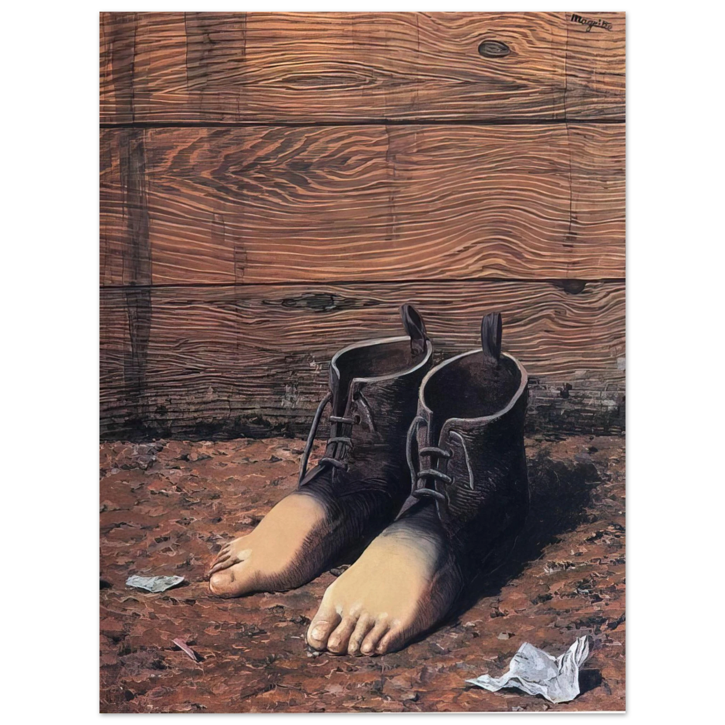 Rene Magritte - THE RED MODEL 1935 75x100 cm / 30x40inches Fine Art Poster