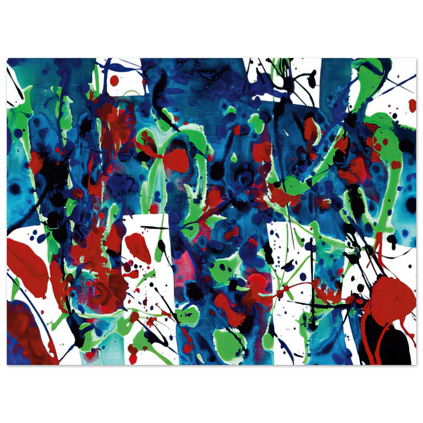 Sam Francis - Untitled SFP94-33 SFF 1709 75x100 cm / 30x40inches Fine Art Poster