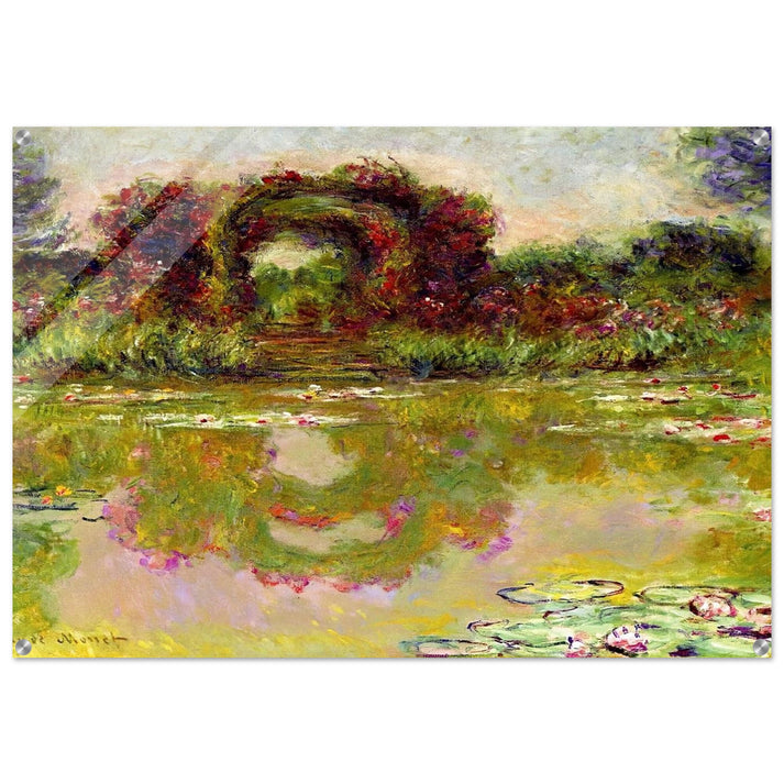 Rose Arches at Giverny - claude monet Acrylic Print - 70x100 cm / 28x40″ inches