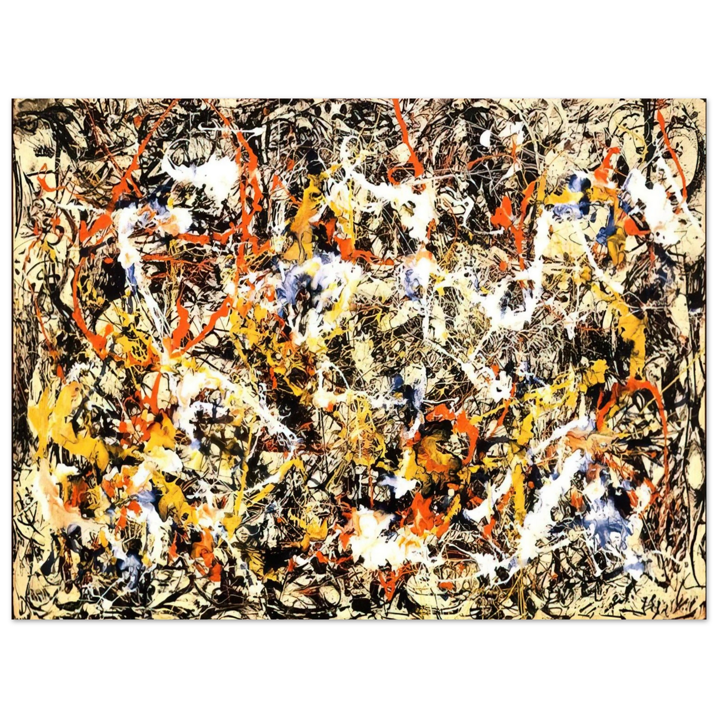 Jackson Pollock - CONVERGENCE 1952 75x100 cm / 30x40inches Fine Art Poster