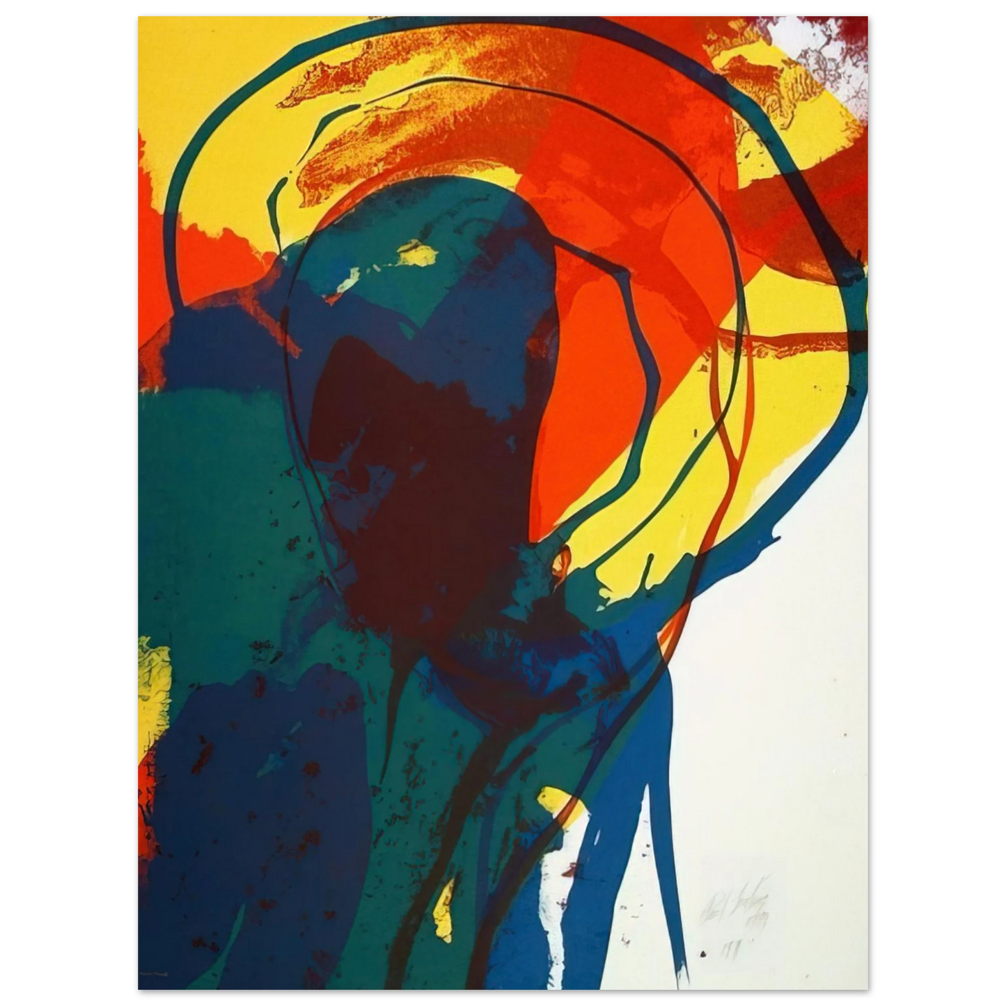 Paul Jenkins - Untitled - Abstract Expressionism 75x100 cm / 30x40inches Fine Art Poster