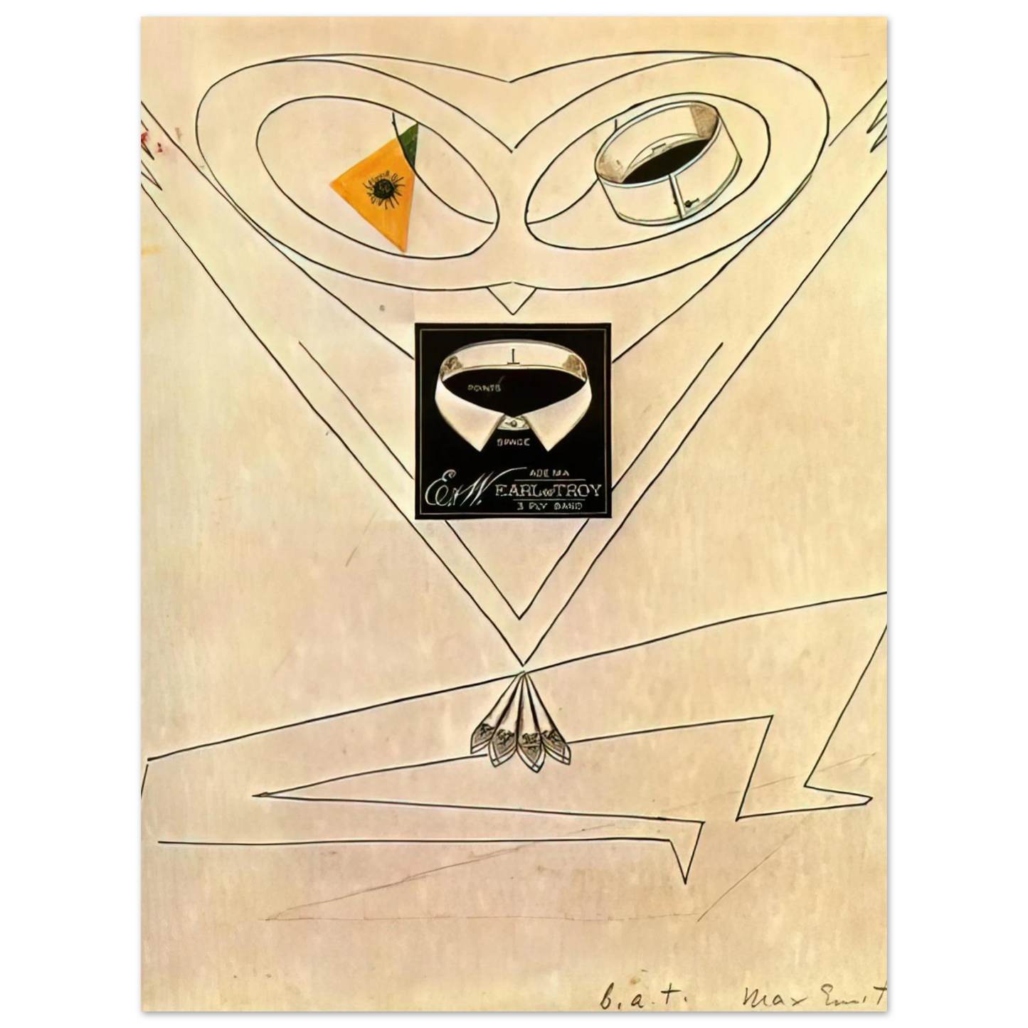 Max Ernst - Dancing Owl 75x100 cm / 30x40inches Fine Art Poster