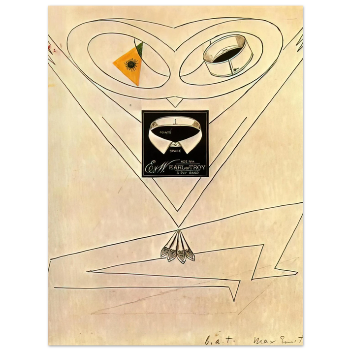 Max Ernst - Dancing Owl 75x100 cm / 30x40inches Fine Art Poster