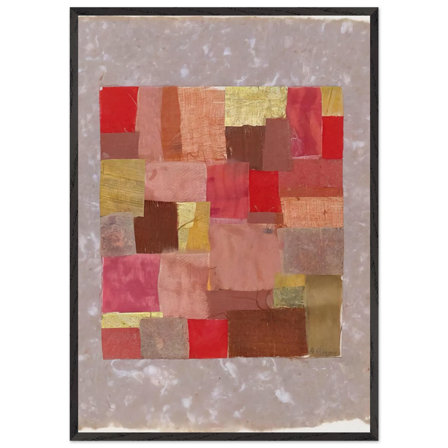 Number 587 - 1952 - Anne Ryan 70x100 cm / 28x40 inches Framed Art Print – Black Wooden Frame
