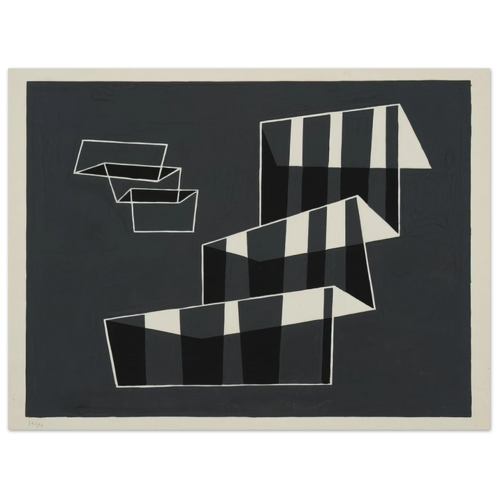 Josef Albers - STEPS 1932 75x100 cm / 30x40inches Fine Art Poster