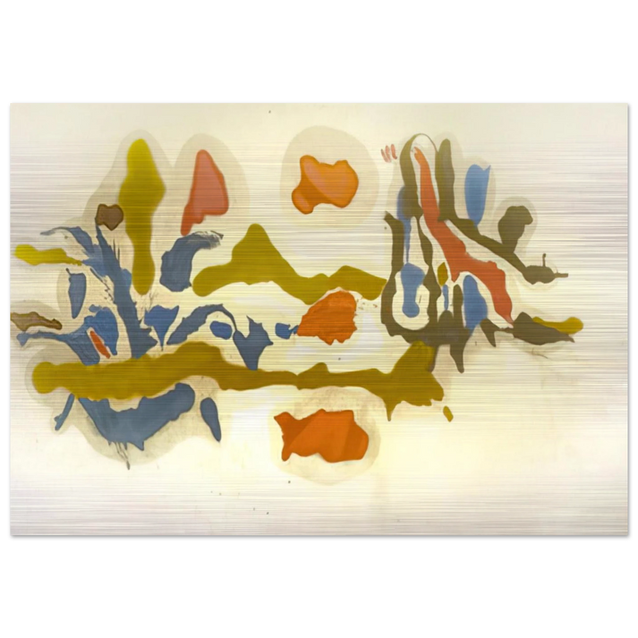 Seascape with Dunes - 1962 - Helen Frankenthaler Brushed Aluminum Print - 70x100 cm / 28x40 inches | Helen Frankenthaler Aluminum Print | Helen Frankenthaler Prints