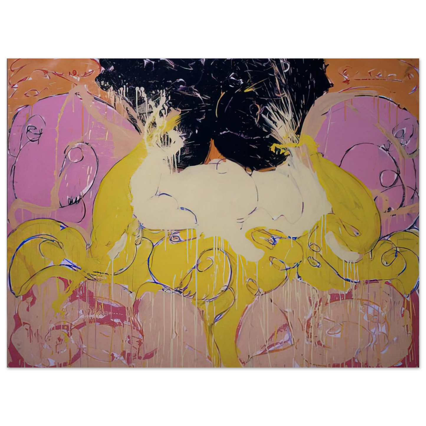 Norman Bluhm - Untitled Drawing #3 - 1984 75x100 cm / 30x40inches Fine Art Poster